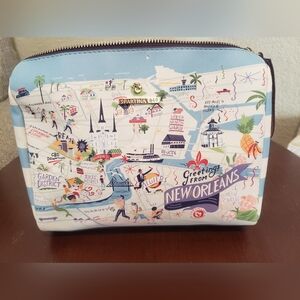 Spartina 449 New Orleans Map Print Pouch